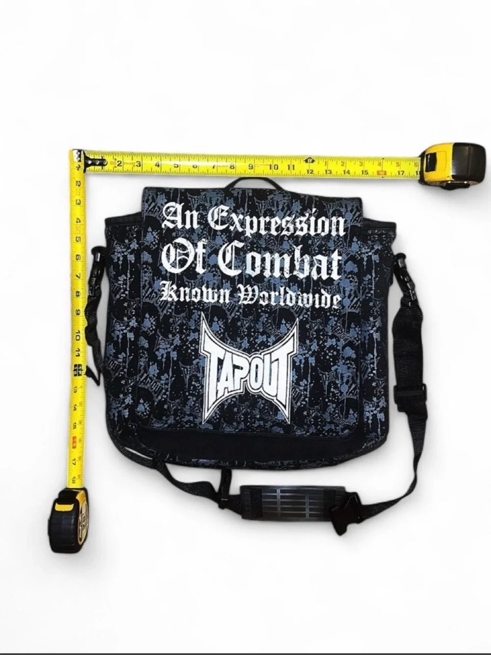VINTAGE Grail Y2K Tapout Convertible Crossbody Messenger Backpack MMA